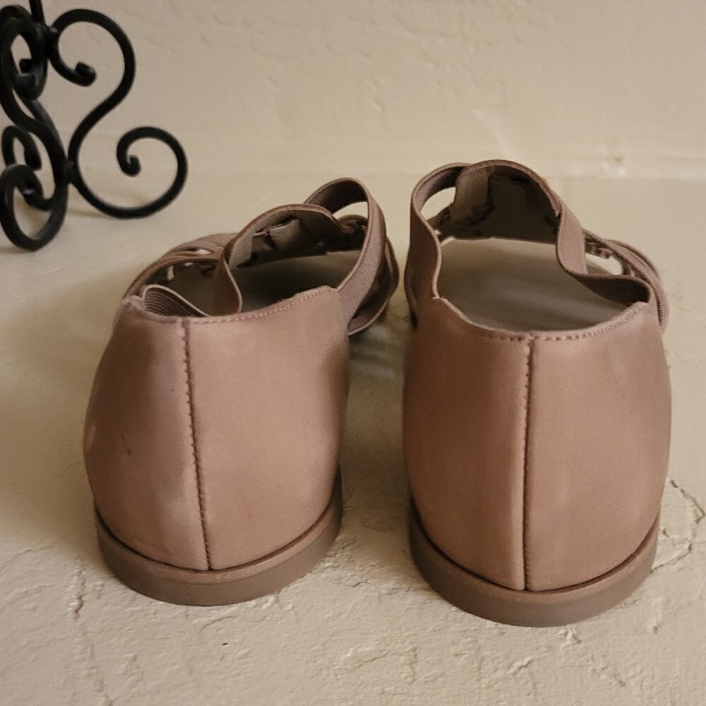 Eileen Fisher Sandals Rato Honey Tumbled Leather Flats Size 5.5 NWOB - Picture 4 of 8